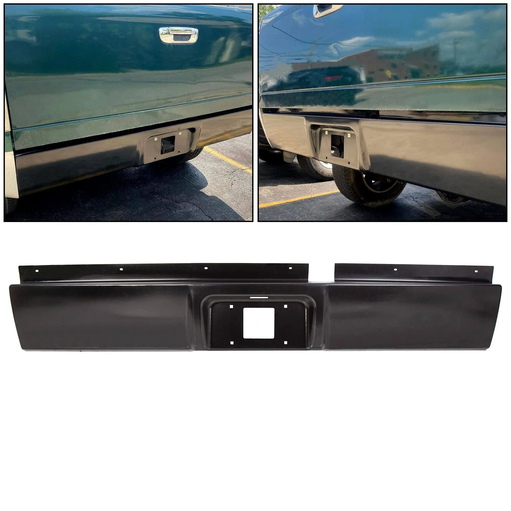 HECASA Rear Roll Pan Compatible with 2002-2008 Dodge Ram 1500 2003-2009 2500 3500 ...