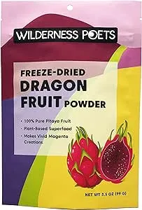 Wilderness Poets Freeze Dried Dragon Fruit Powder 3.5 oz.