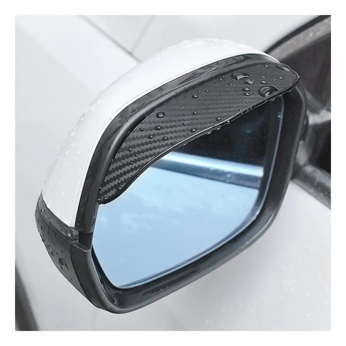 Blilo 2pcs Smoke Visor Guards for Car Side Mirrors