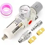 TAILONZ PNEUMATIC 3/8 Inch NPT Air Filter Pressure Regulator Combo 3/8&#034;NPT 