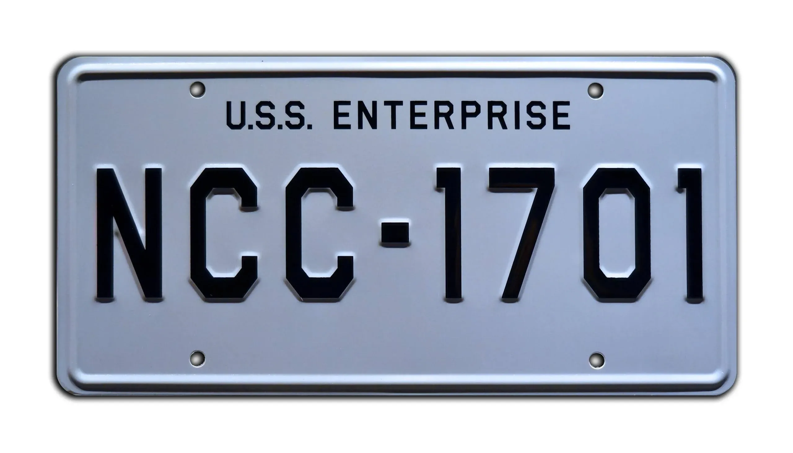 Celebrity Machines Star Trek | NCC-1701 | Metal Stamped License Plate