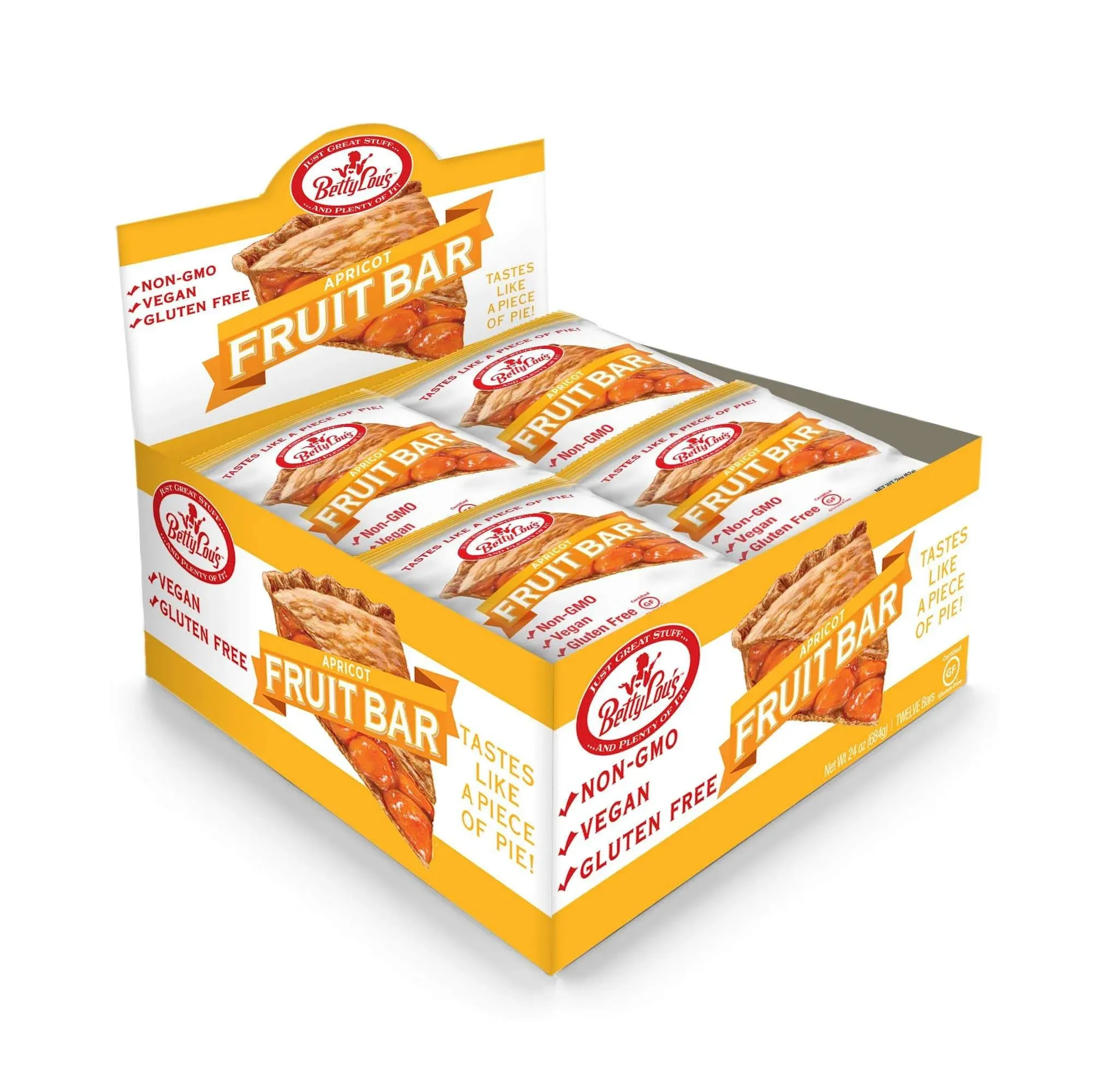 Betty Lou's | Apricot Fruit Bars 12/Box