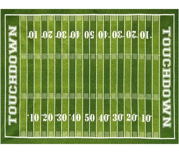 Football Field Edible Icing Image Cake Topper for 1/4 sheet cake