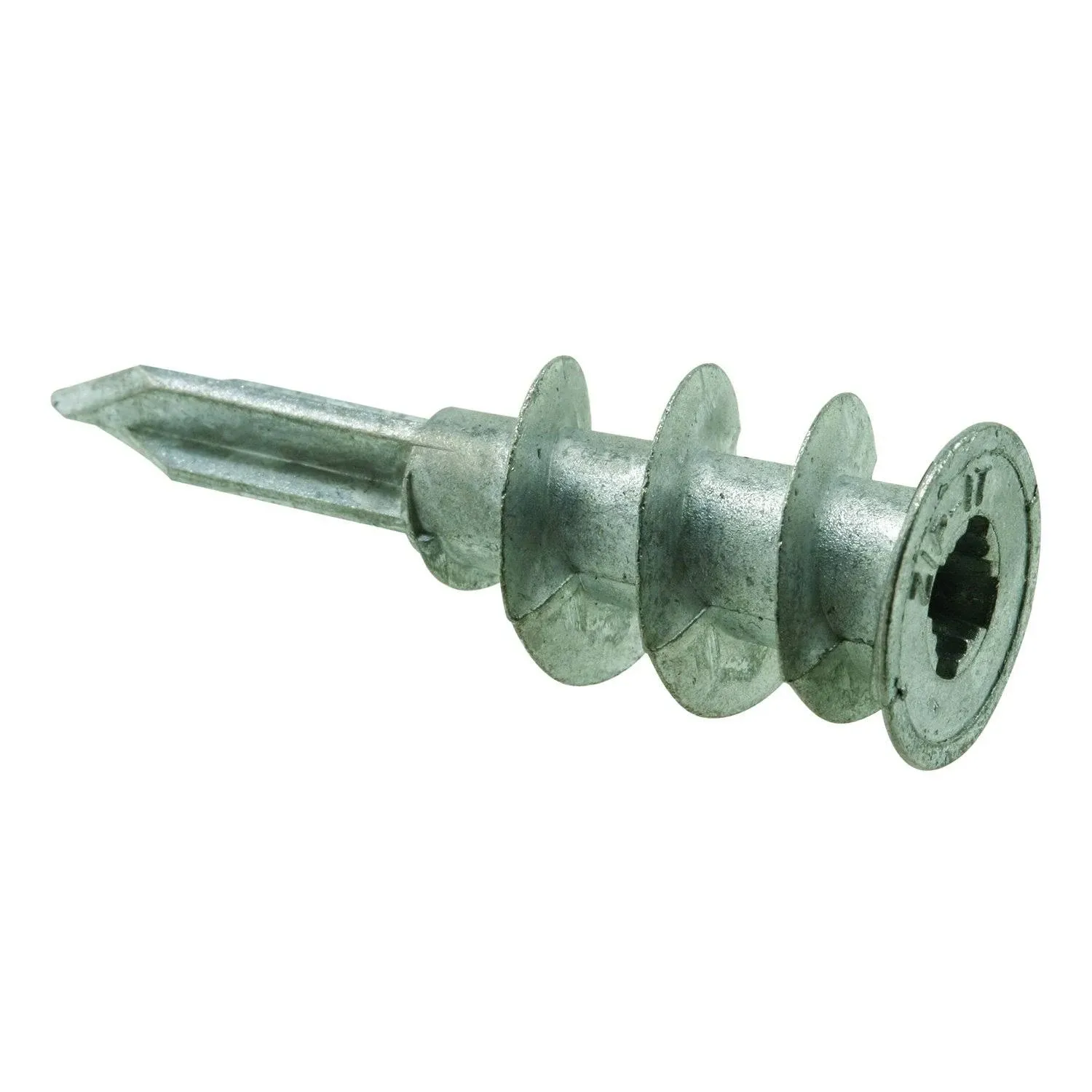 Zip-It Wall Anchors, #8, Zinc Construction, Heavy Duty Design, with Screws, Pack of 50 MP10711