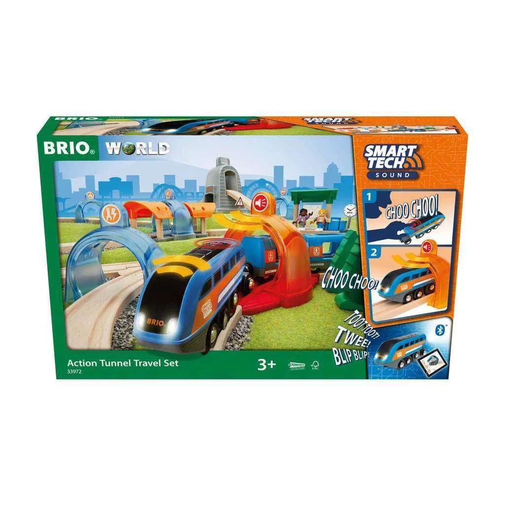 Brio Smart Tech Sound Action Tunnel Travel Set