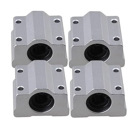 BQLZR SCS8UU Linear Motion Ball Bearing CNC Slide Bushing 34.5mm Length Pack of 4