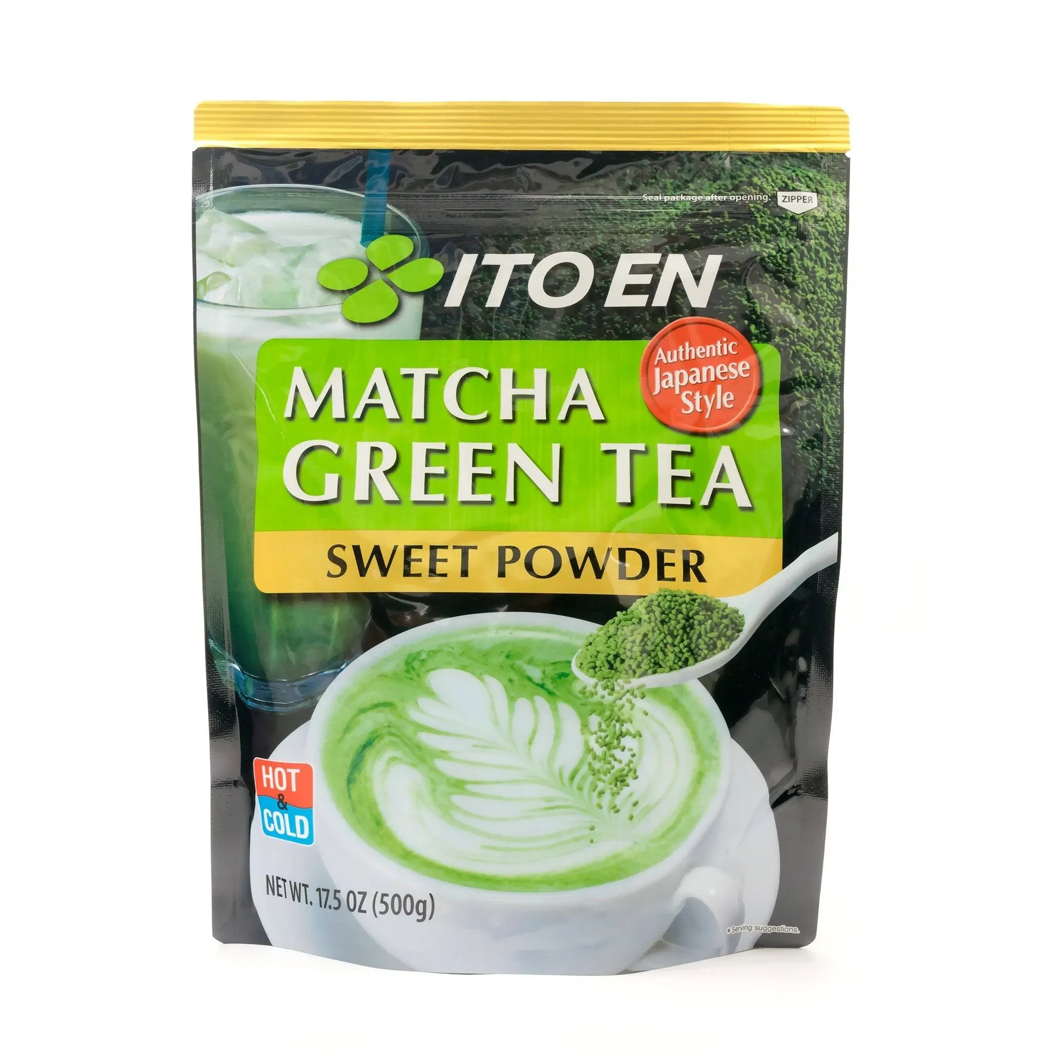 Ito En Matcha Green Tea, Sweet Powder, 17.5 Ounce (Pack of 1), Sweetened Green Tea Powder