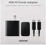 Original Samsung T4510 45W PD Super Fast Power Adapter &amp; USB-C Cable Ver. 2023