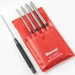 Starrett S248pc Drive Pin Punch Set,5 Pieces,Steel