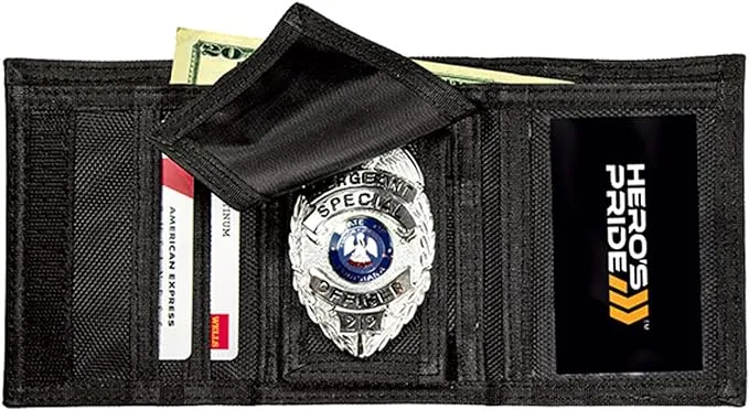 Hero's Pride Tri-Fold Ballistic Badge Holder Wallet