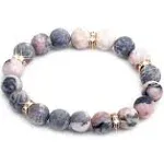 Healing Bracelet For Women Anxiety Crystal Bracelet Chakra Beaded Bracelets Rose Quartz Crystals And Healing Stones Jewelry Yoga Bead Bracelet Calming Stretch Bracelet Stress Relief Gifts For Women