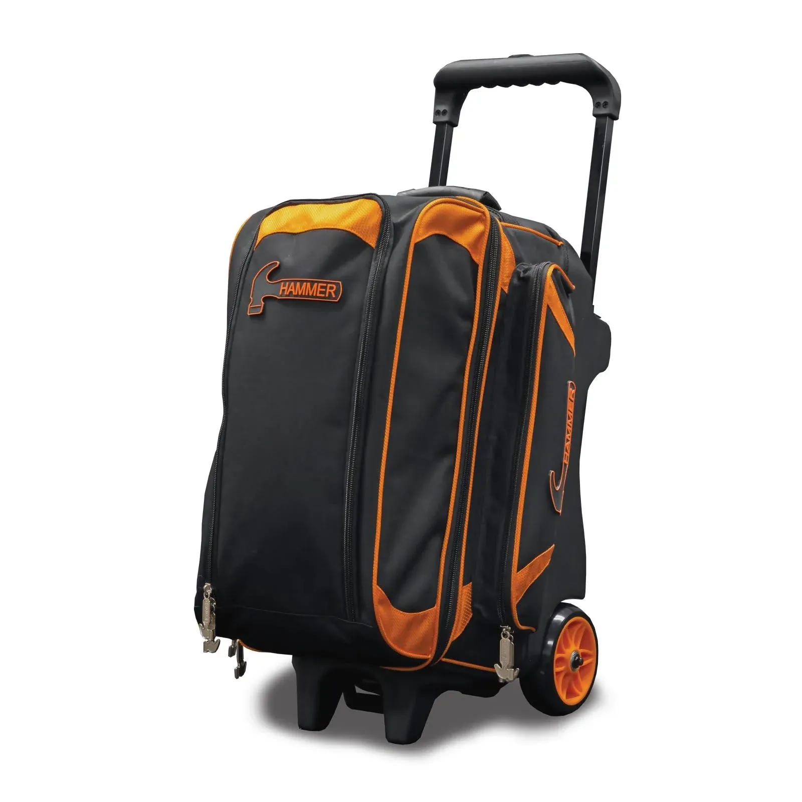 Hammer Bowling Products 2 Ball Deluxe Tote Bowling Bag - Black/Orange