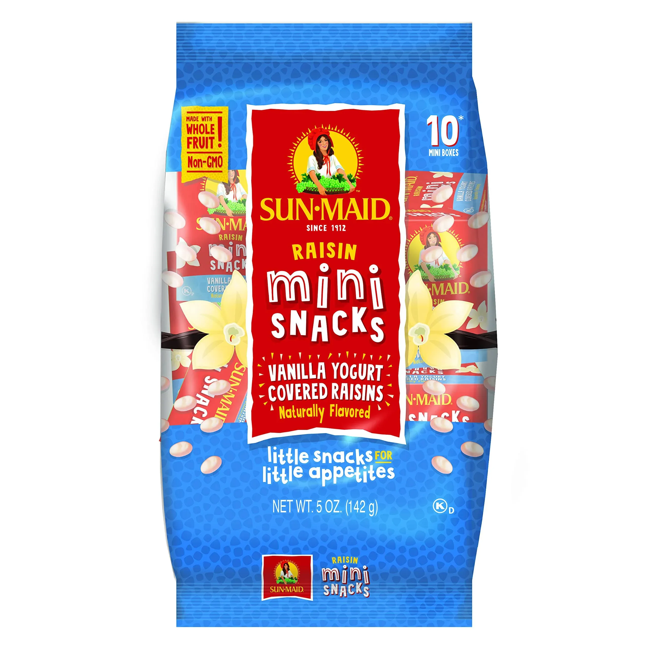 Sun-Maid Vanilla Yogurt Covered Raisins Mini-Snack Box - .05oz / 10ct