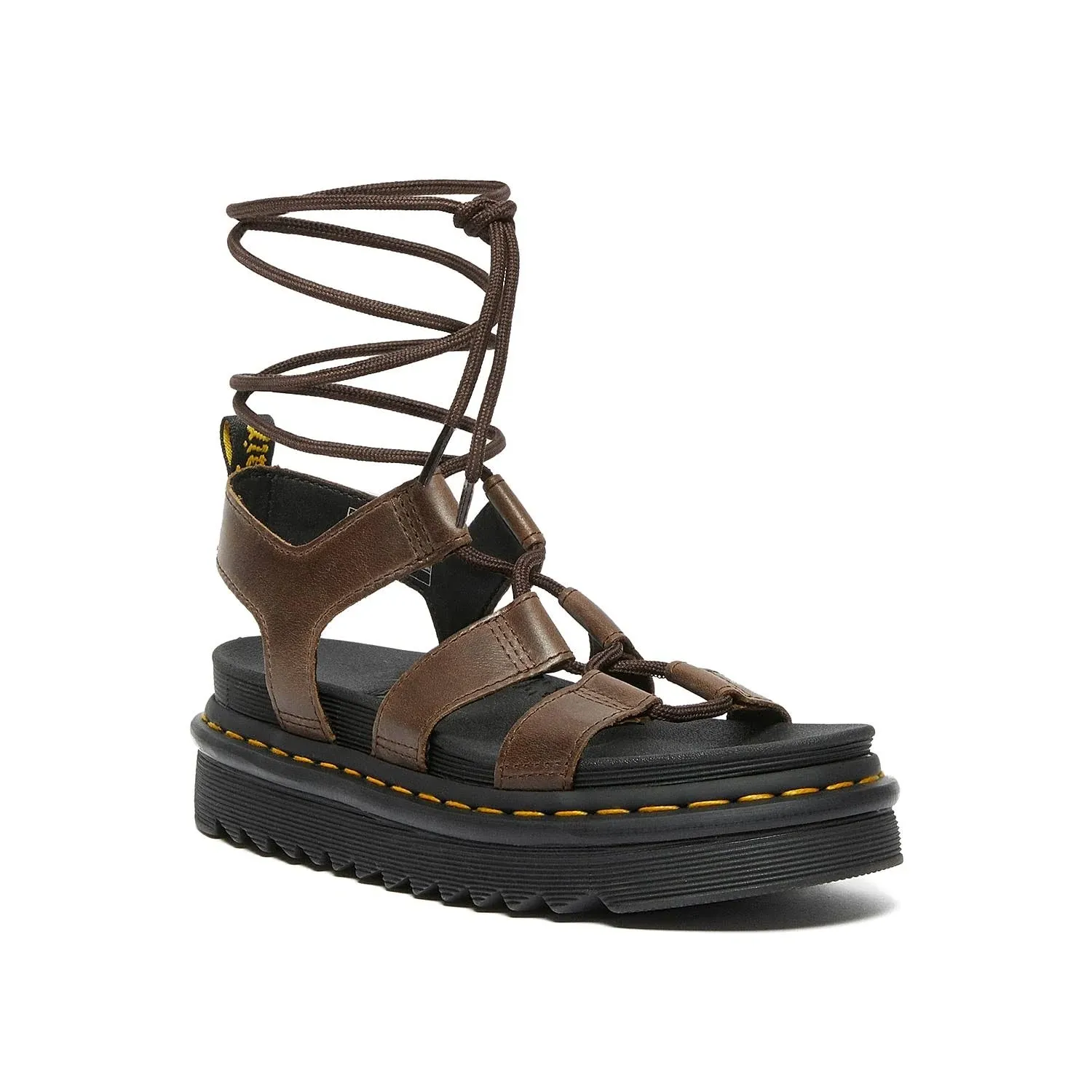 Dr. Martens Nartilla Gladiator Leather Sandal - Brown US 11, Women's