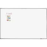 Quartet® Porcelain Magnetic Whiteboard, 72 x 48, White Surface, Silver Aluminum Frame