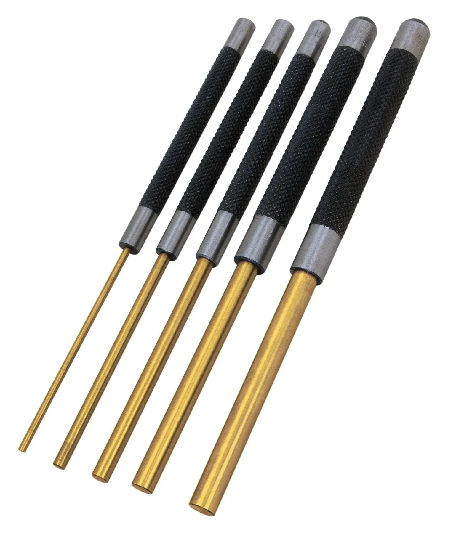 Performance Tool W759 8-Inch Long Brass Pin Punch, 5-Piece