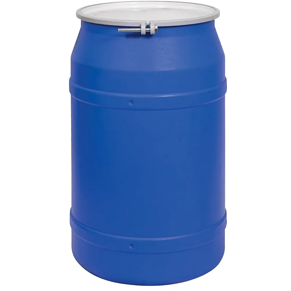 Eagle 1656MB Open Head Drum: 55 gal, Blue