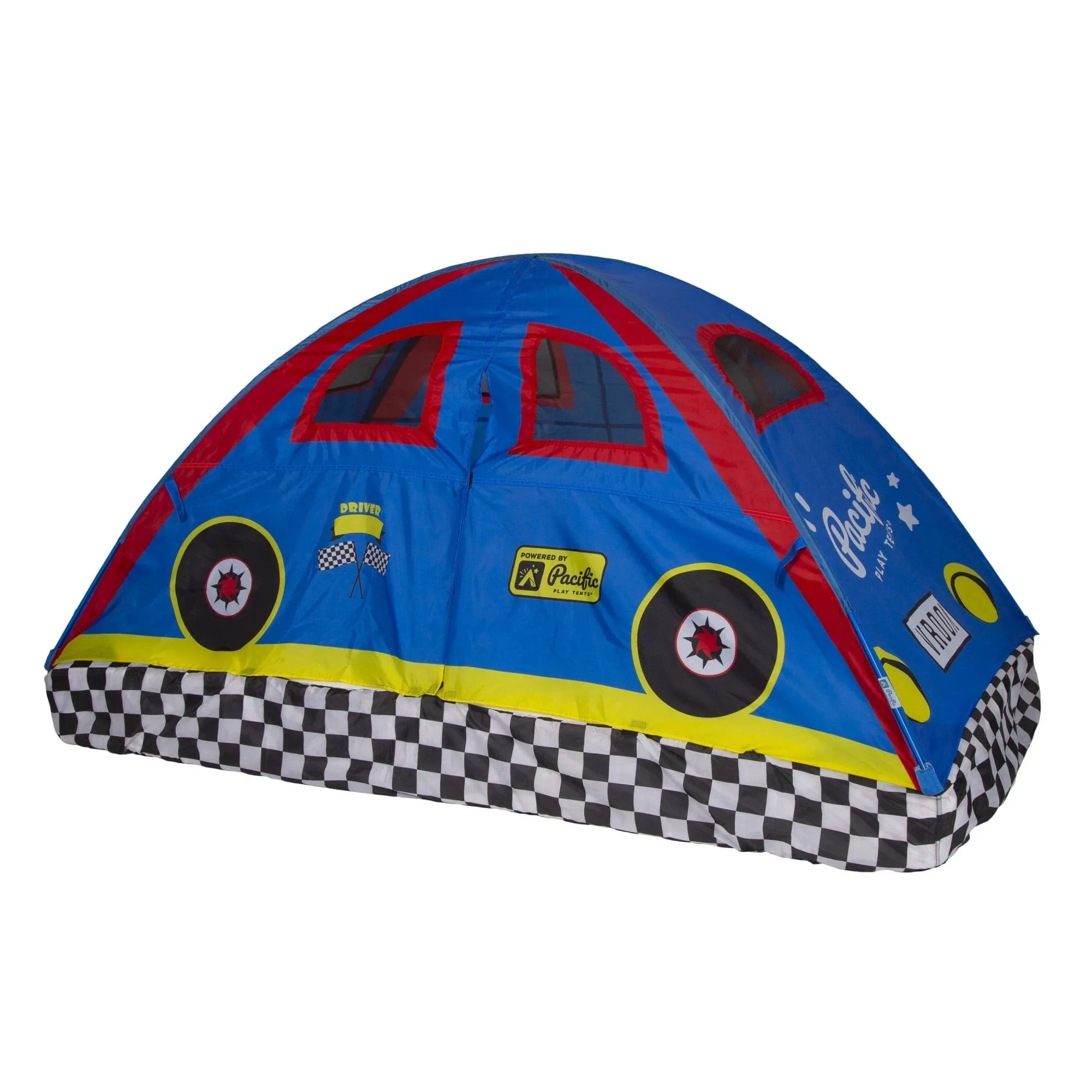 Pacific Play Tents Kids Rad Racer Bed Tent Full Size