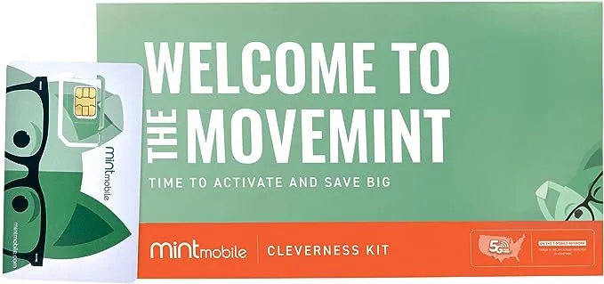 Mint Mobile 3 Month 20GB/mo Plan SIM Kit