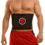 Fitru Waist Trimmer Sauna Ab Belt for Women & Men - Waist Trainer Stomach Wrap