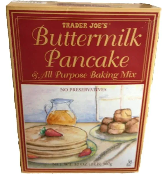 Trader Joe's Buttermilk Pancake & All Purpose Baking Mix 32 oz (Pack of 3)