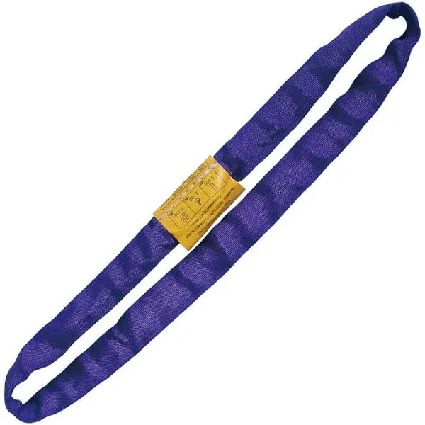 Purple 3' Endless Round Lifting Sling Heavy Duty Polyester YLEN30X3