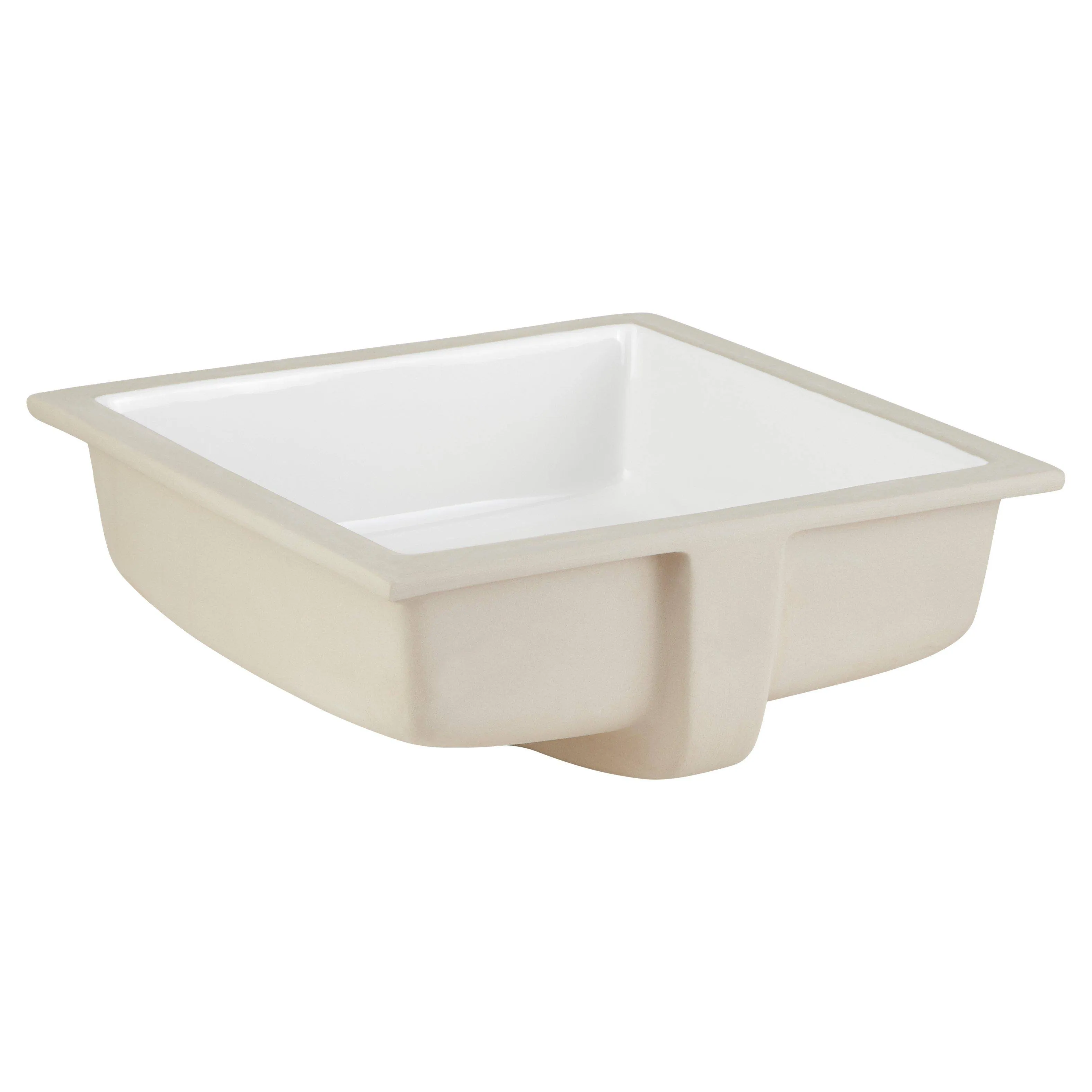 Signature Hardware 447964 Destin 16" Vitreous China Undermount Bathroom Sink - White