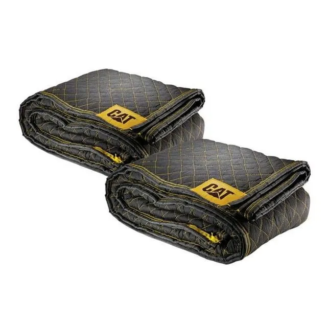 Cat Premium Woven Utility Padded Moving Blankets 65GSM 80" x 72" (5.7lb each) 2 Pack - 240031