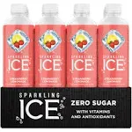 Sparkling Ice, Strawberry Lemonade Sparkling Water, Zero Sugar Flavored Water, with Vitamins and Antioxidants, Low Calorie Beverage, 17 fl oz Bottles (Pack of 12)