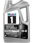 Mobil 1 0W-40 Advanced Full Synthetic Motor Oil, 5 qt.