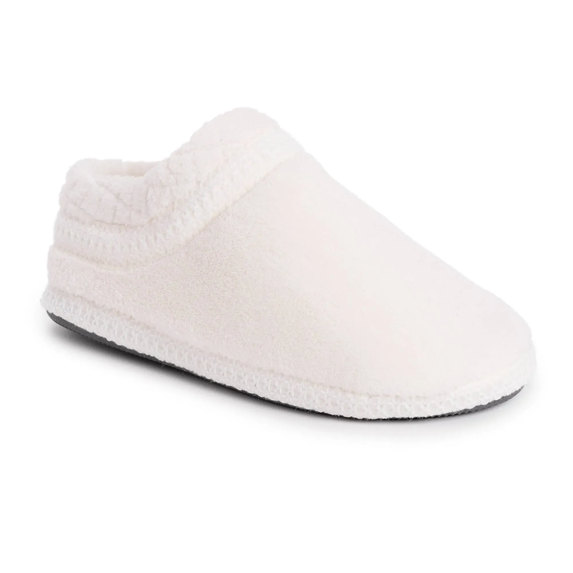 Muk Luks Women's Rita Full Fit Washable Slipper, Daisy White, L (9-10)