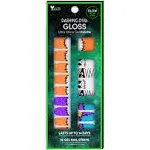 Dashing Diva Women&#x27;s Gloss Glow in the Dark Gel &quot;Stitches &amp; Stones&quot; Nail Strips