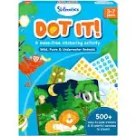 Skillmatics Art Activity - Dot It Animals, No Mess Sticker Art for Kids, Craft Kits, DIY Activity, Gifts for Boys & Girls Ages 3