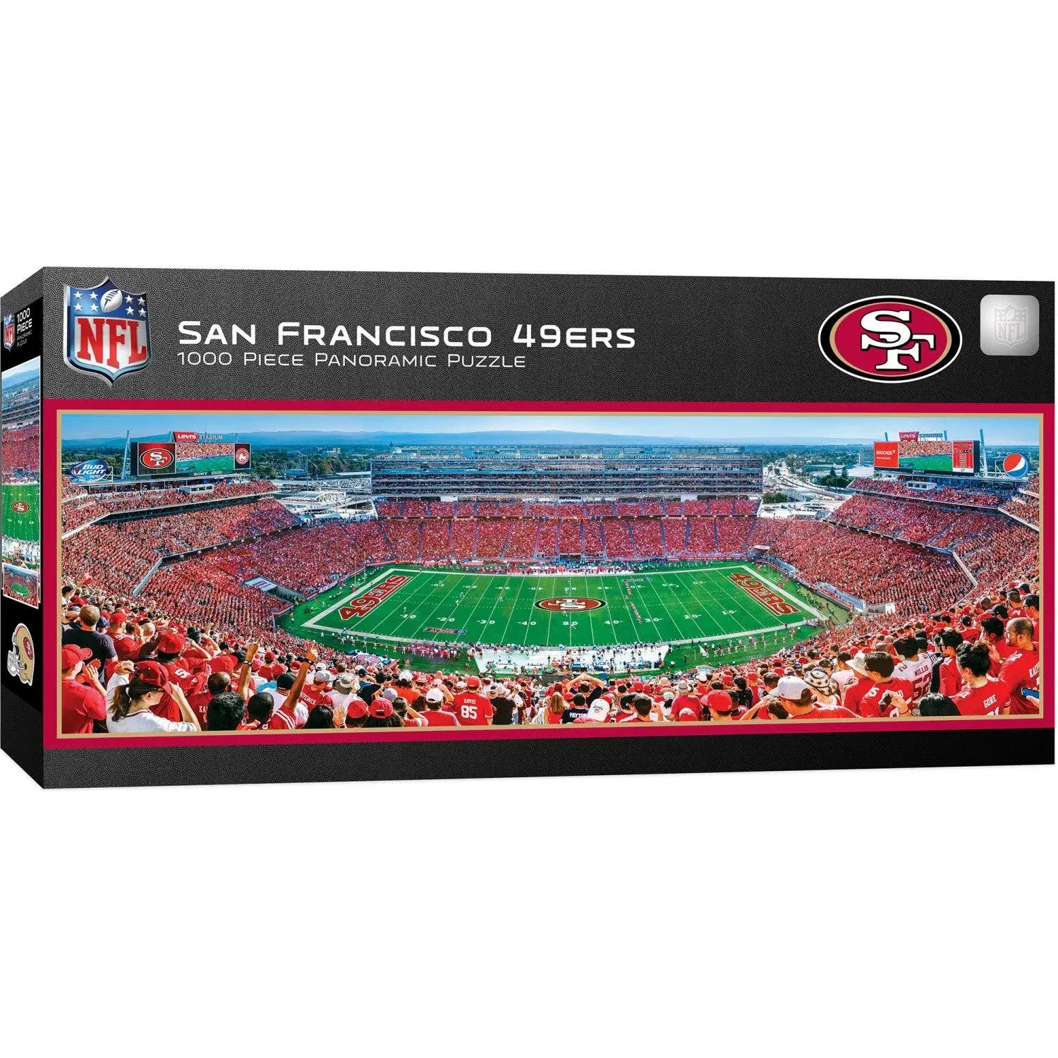 San Francisco 49ers - 1000 Piece Panoramic Jigsaw Puzzle - Center View