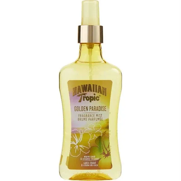 Hawaiian Tropic Golden Paradise Fragrance Body Mist Warm Sand Coconut 8.4 fl oz