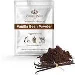 Vanilla Bean Powder - 100% Pure Ground Madagascar Vanilla Powder - For Cooking, Baking, & Additional Flavoring - Add To Coffee, Tea, Yogurt, & Shakes - Raw, Unsweetened, No Fillers or Additives - 1 oz