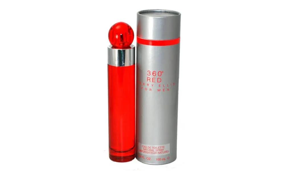 Perry Ellis 360 Red Eau de Toilette Spray for Men -  3.4 fl oz