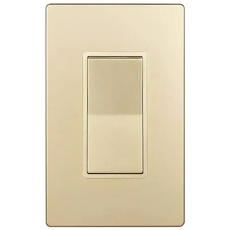 Enerlites Elite Series Decorator Switch with Screwless Wall Plate, Paddle Light ...