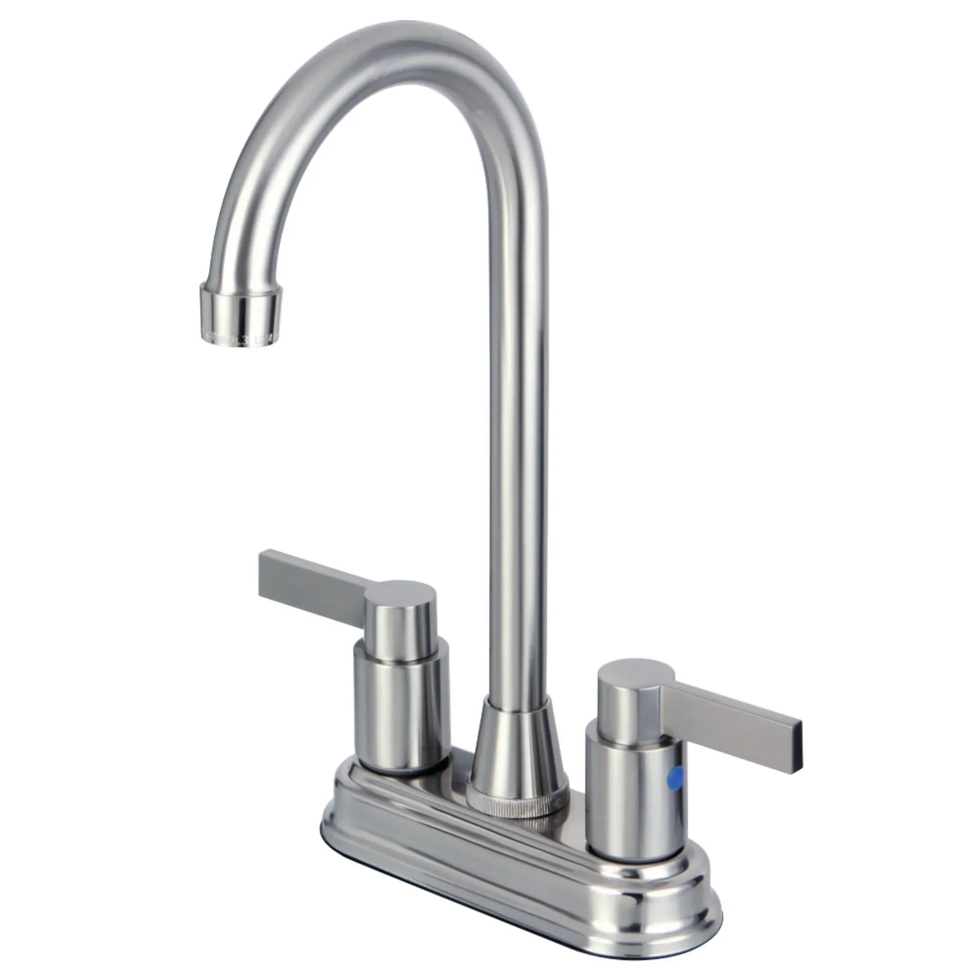 Kingston Brass Nuvo Fusion 4" Centerset Two Handle Bar Faucet KB8498NDL