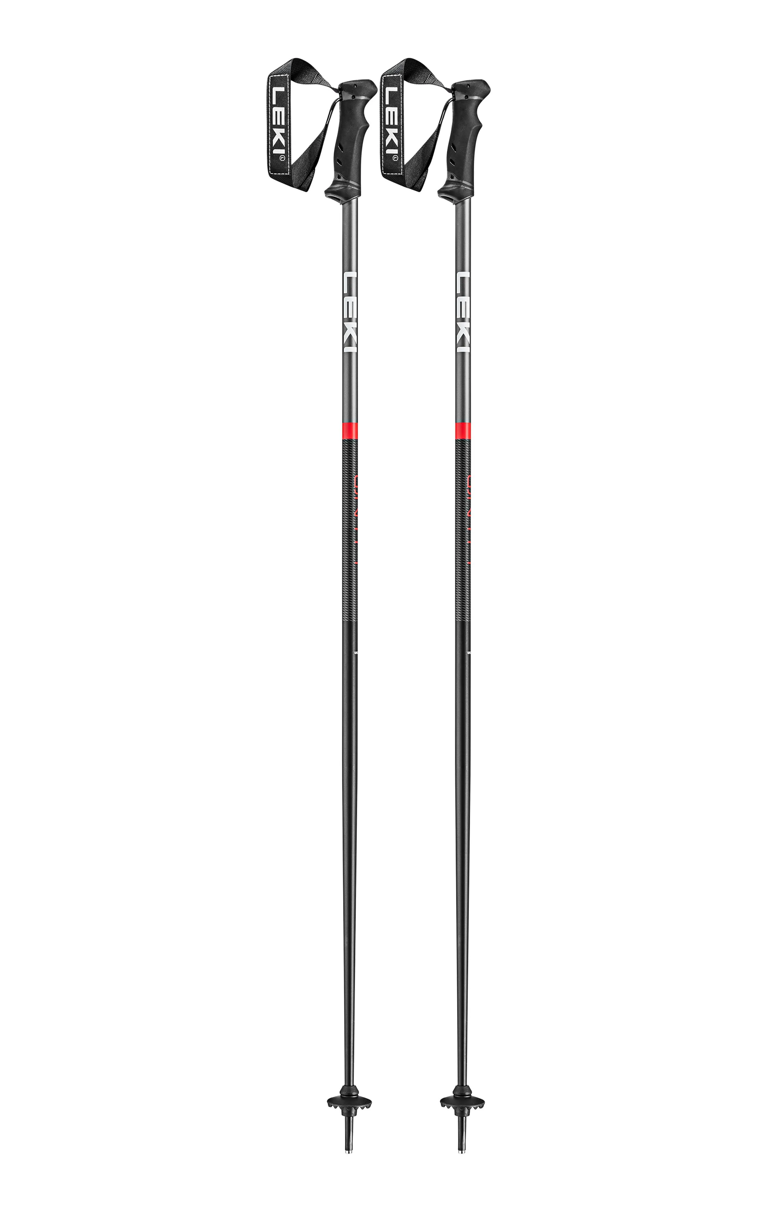 Leki QNTM Ski Poles Black/Red, 125cm