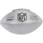 Wilson NFL The Duke Metallic Edition Silver Football