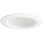 Juno Lighting 14W-WH 4-Inch Recessed Baffle Trim White