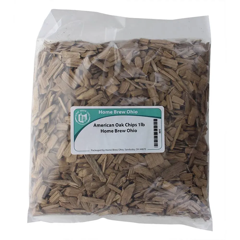 Home Brew Ohio American Medium Toasted Oak Chips, 1 lb.