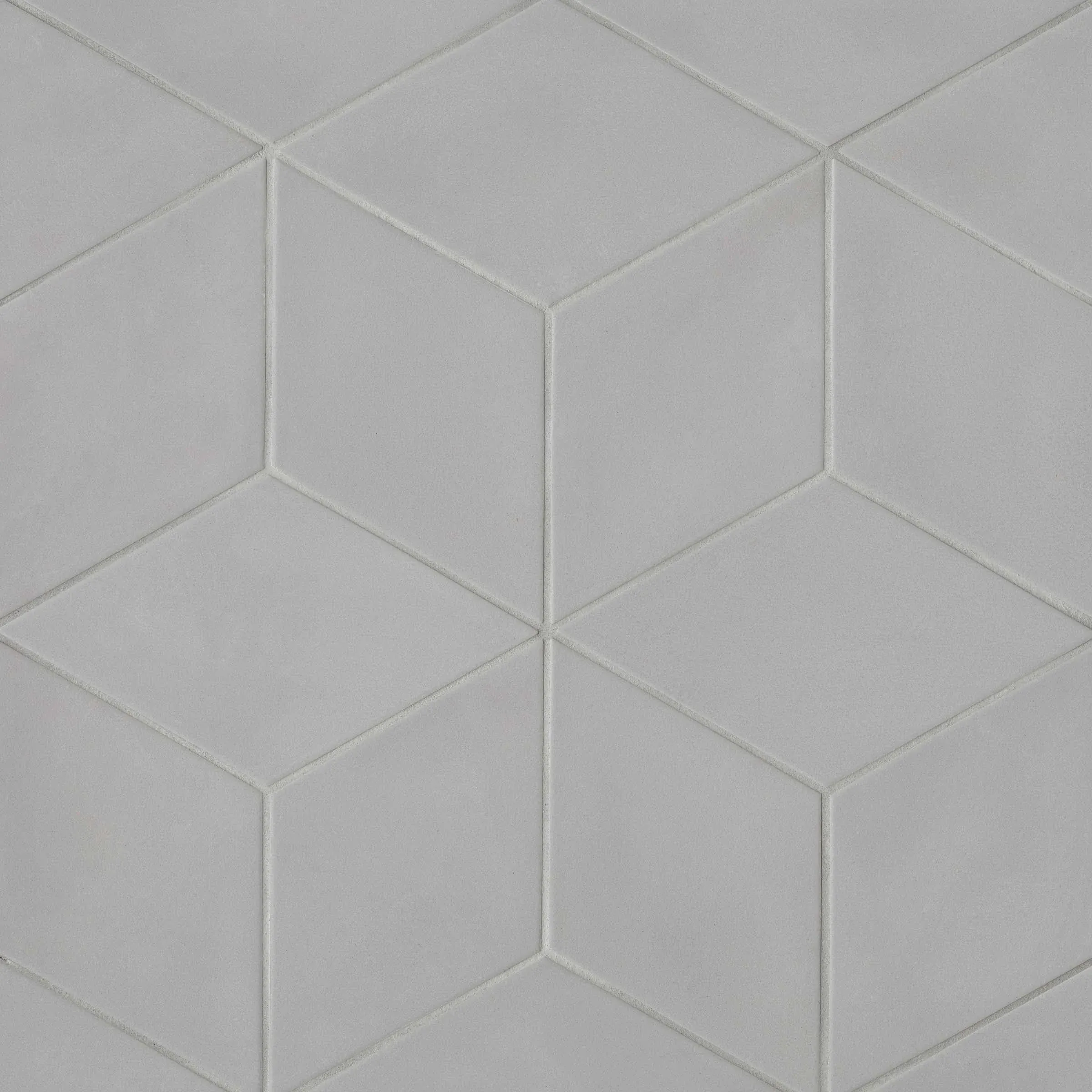 Allora Rhomboid Matte Porcelain Tile 7.5" X 12.75", Solid Grey (29-Pack, 9.46 SF)