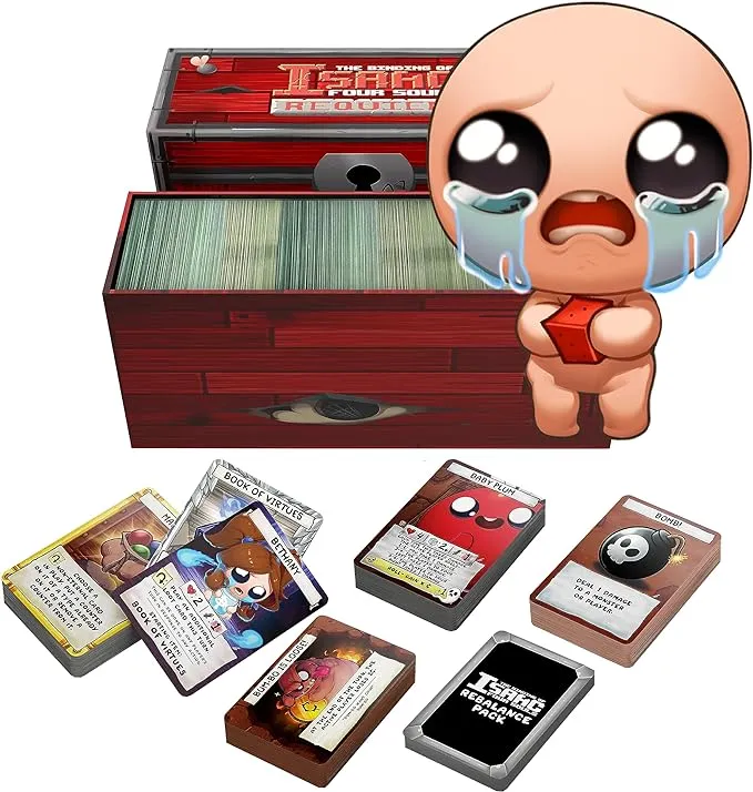 Maestro Media The Binding of Isaac: Four Souls Requiem Expansion - 269 Requiem Expansion Cards & 12 Rebalance Cards - 1-4+ Player Card Game for Ages 13+ 