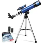 Nasa Lunar Telescope for Kids – Capable of 90X Magnification Includes Two Eyepieces Tabletop Tripod Finder Scope and Full-Color Learning Guide