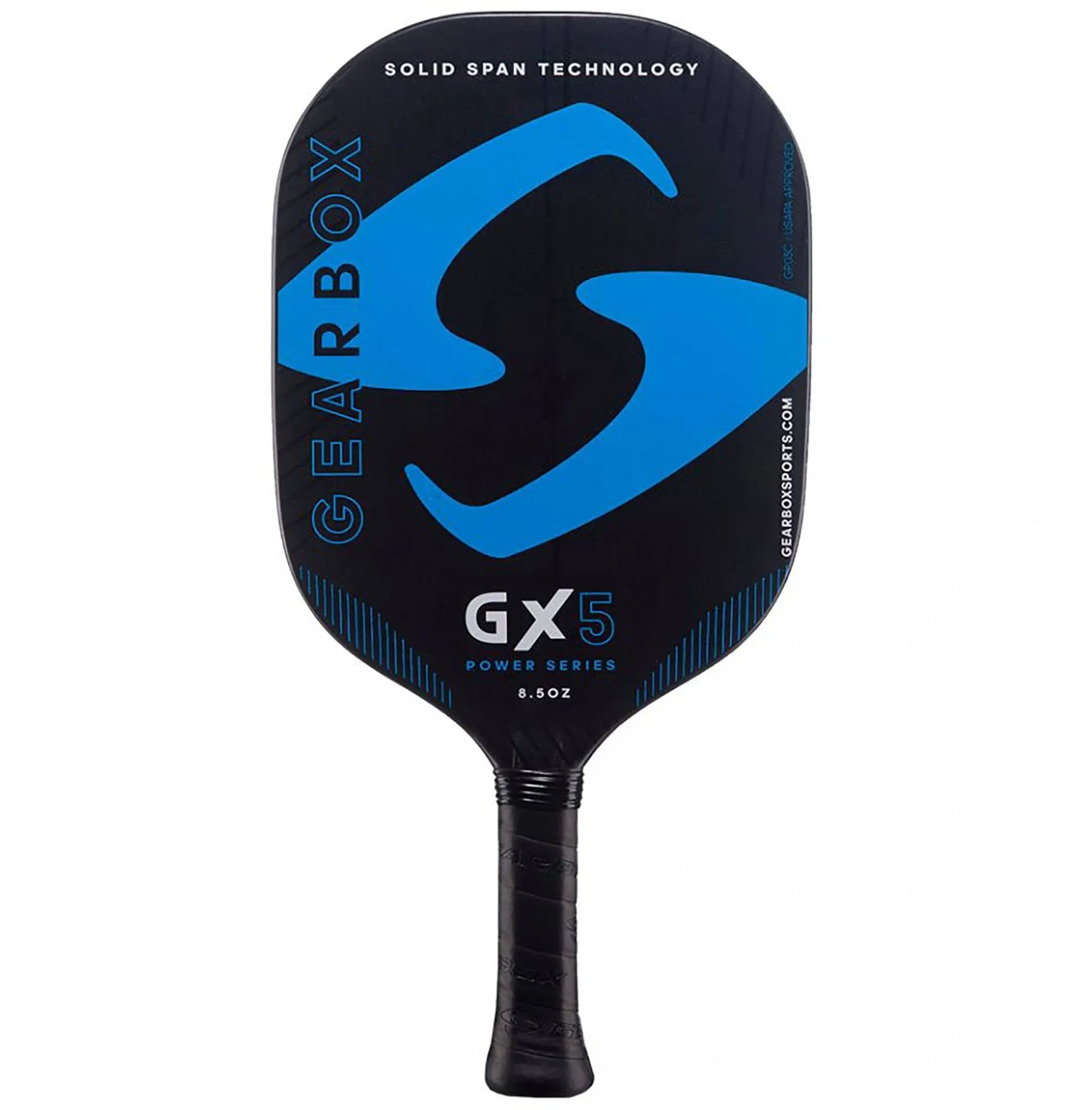 Gearbox GX5 Power 8.5oz 3-5/8in Carbon Fiber Blue Pickleball Paddle