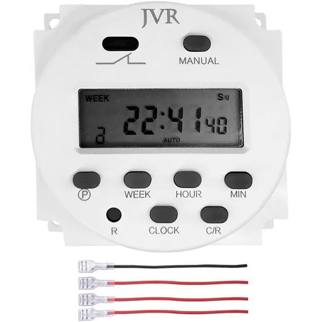 12V Timer Switch - Programmable, DC/AC/Solar Battery Powered | 12 Volt Timer Relay