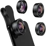 KEYWING Phone Camera Lens 3 in 1 Kit, 198 Fisheye + 120... 