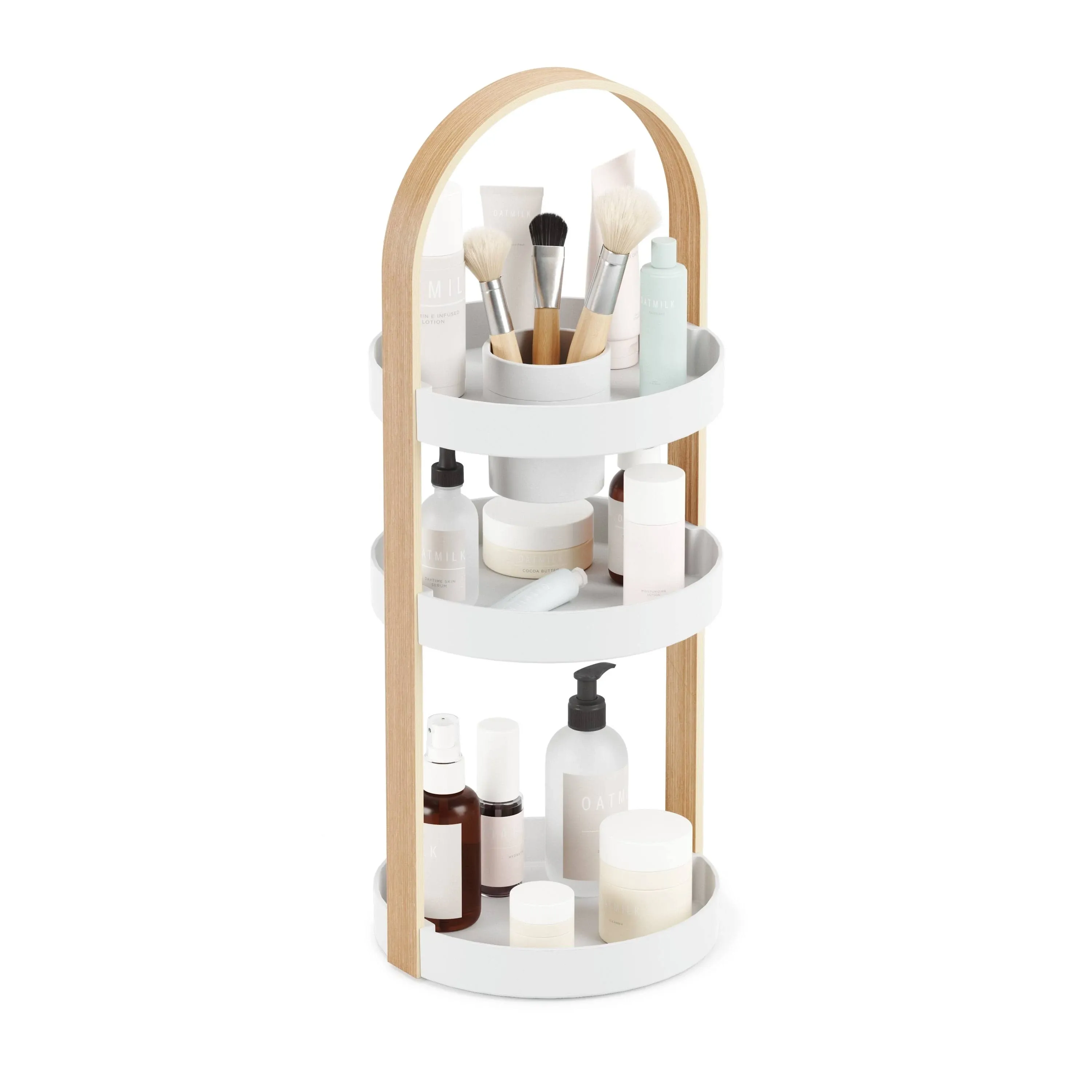 Umbra Bellwood Cosmetic Organizer (White-Natural)